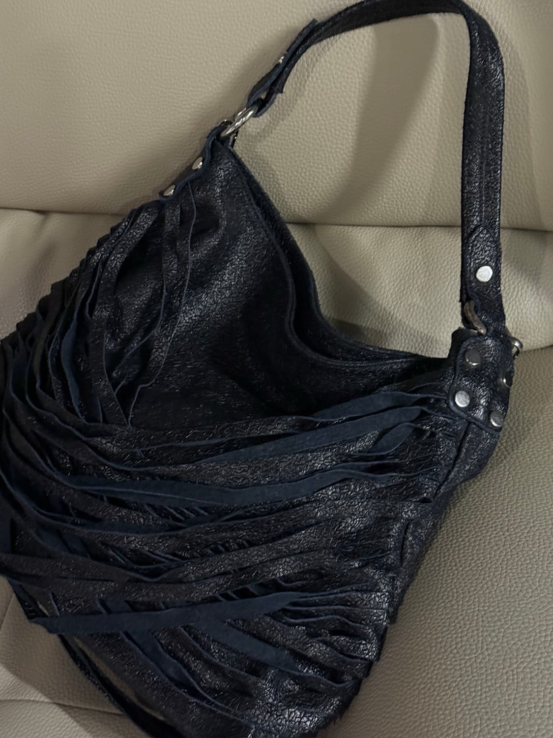 Italy tassel detail shoulder & cross bag 상품이미지3