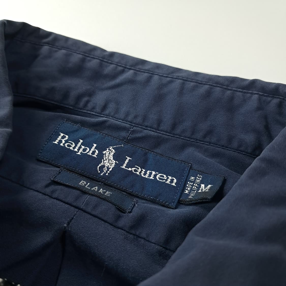 CK334 FREE 폴로 90s 다크네이비 크롭 셔츠 자켓 상품이미지3