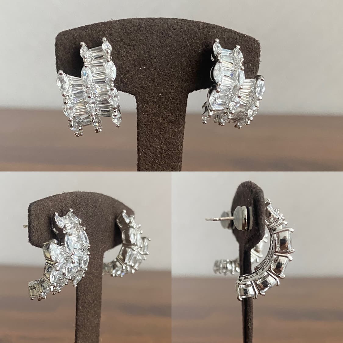 큐빅 악세서리 반지 귀걸이 세트 상품이미지9