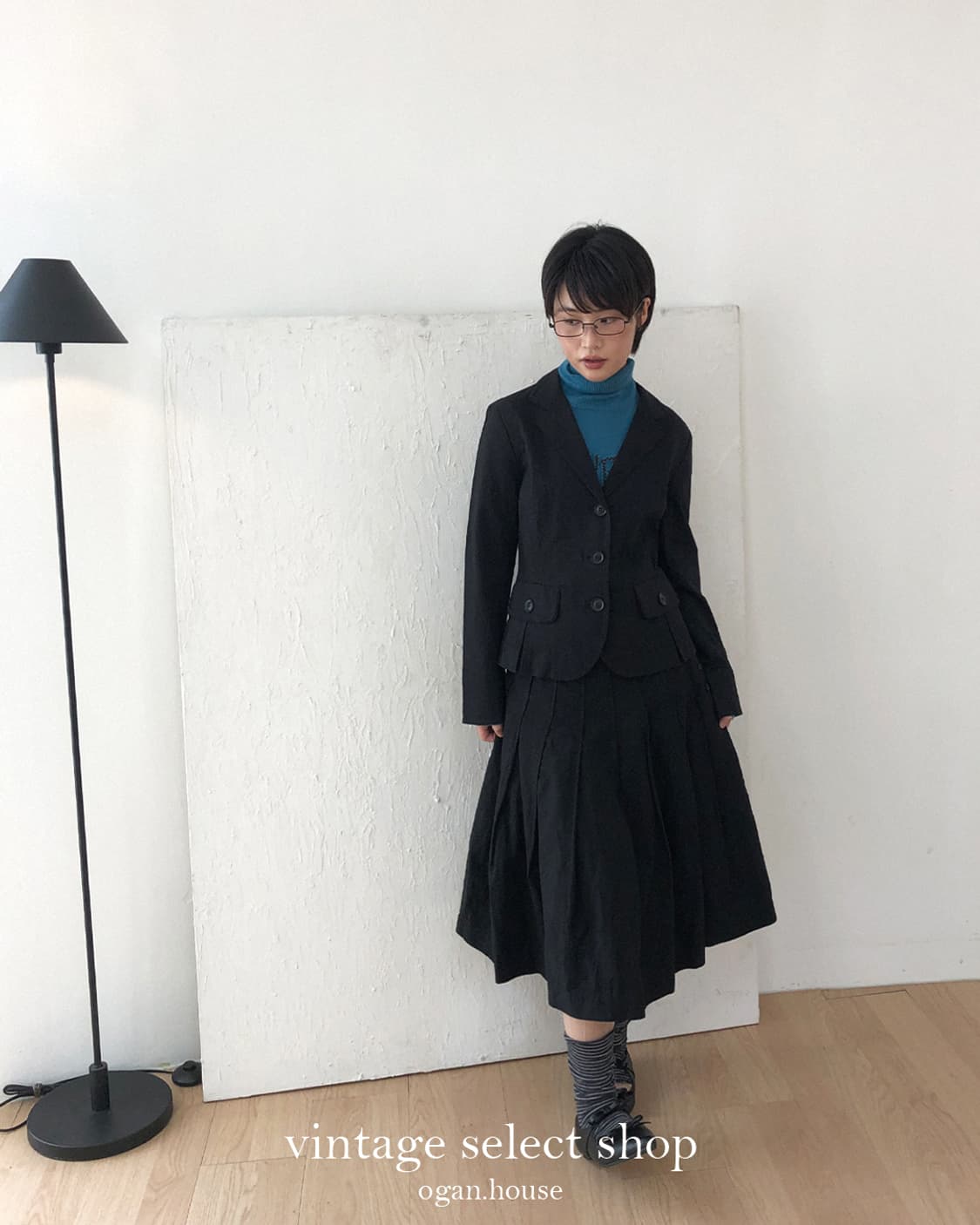 vintage cropped black jacket 상품이미지3