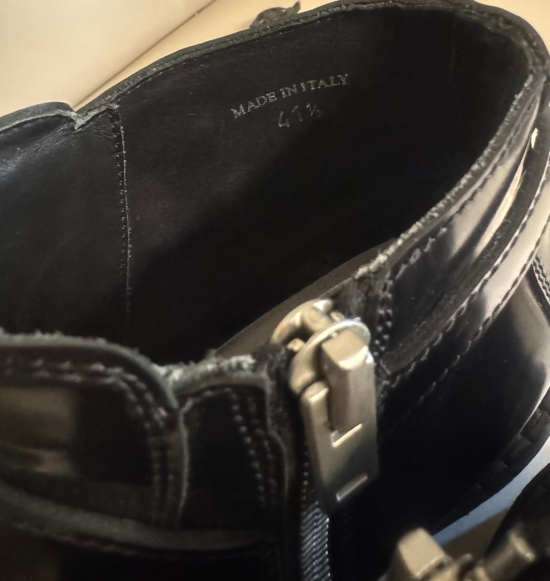 masion margiela  페이턴트 컴벳부츠 41,1/2  상품이미지5