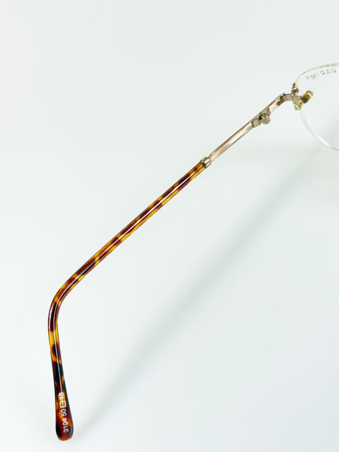 90s PARIM 무테 골드메탈 스퀘어 빈티지 안경 상품이미지7