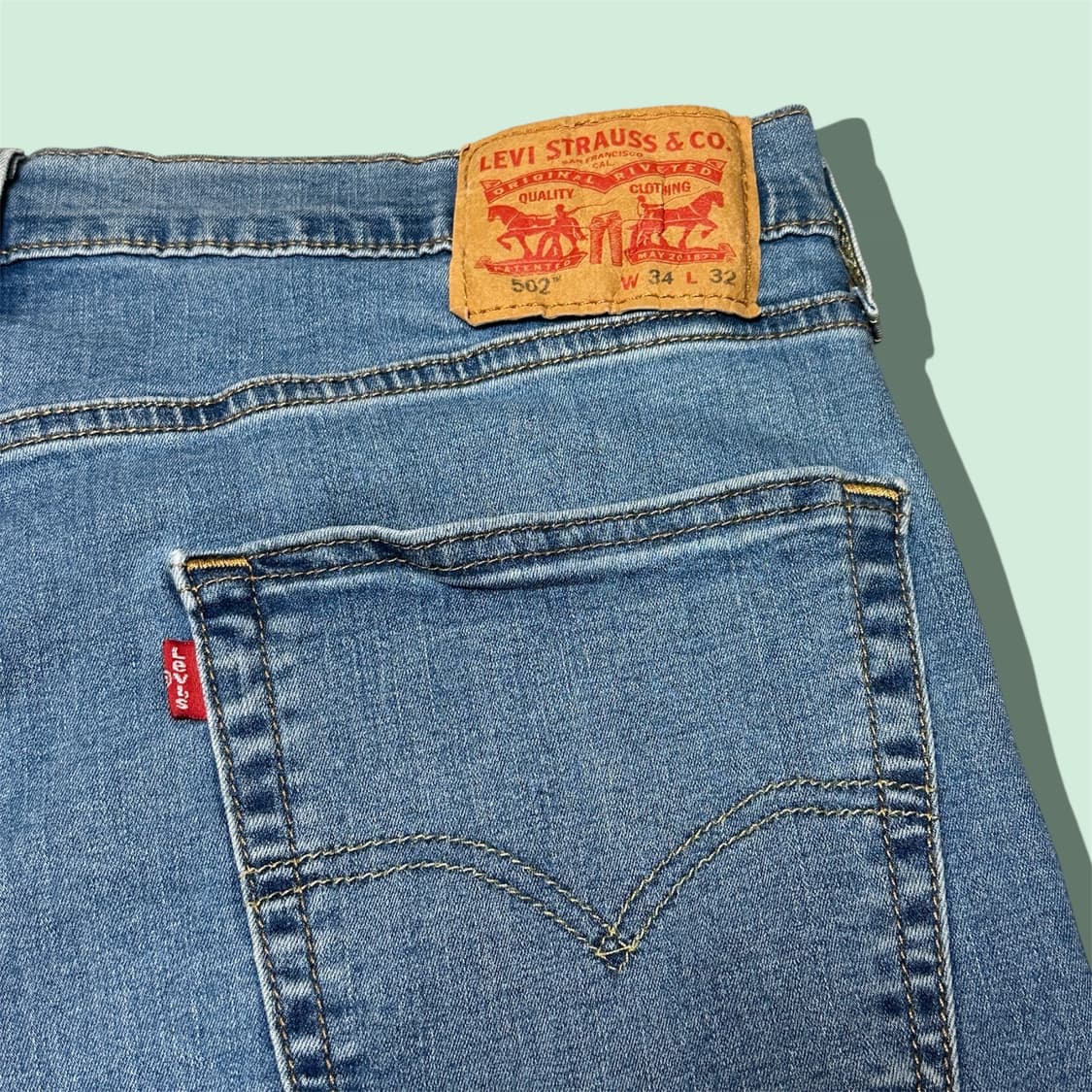 리바이스 502 테이퍼드 핏 34x32 상품이미지6