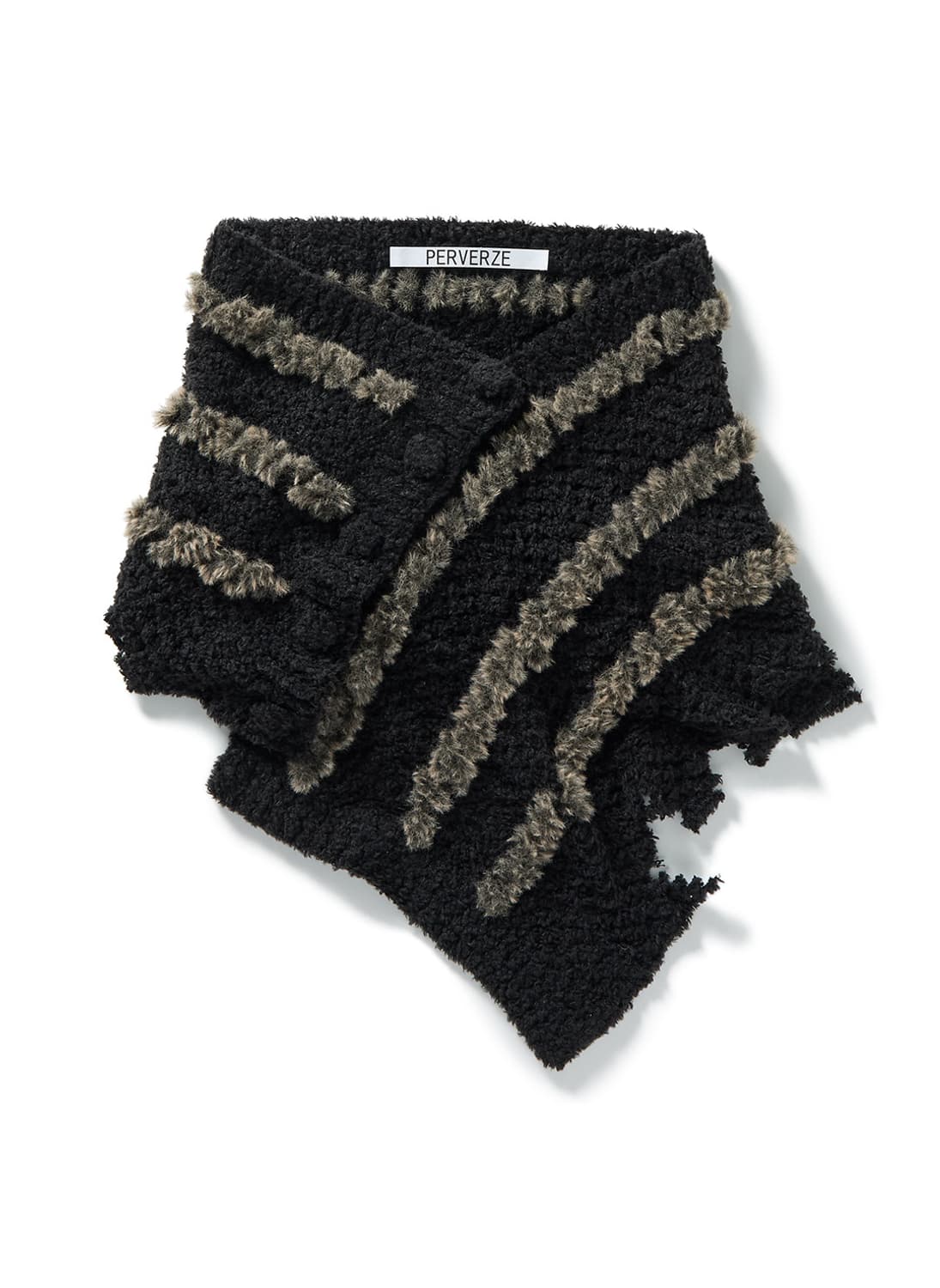 [F]퍼버즈 25fw Fluffy-trim Mesh 니트 스커트 상품이미지1