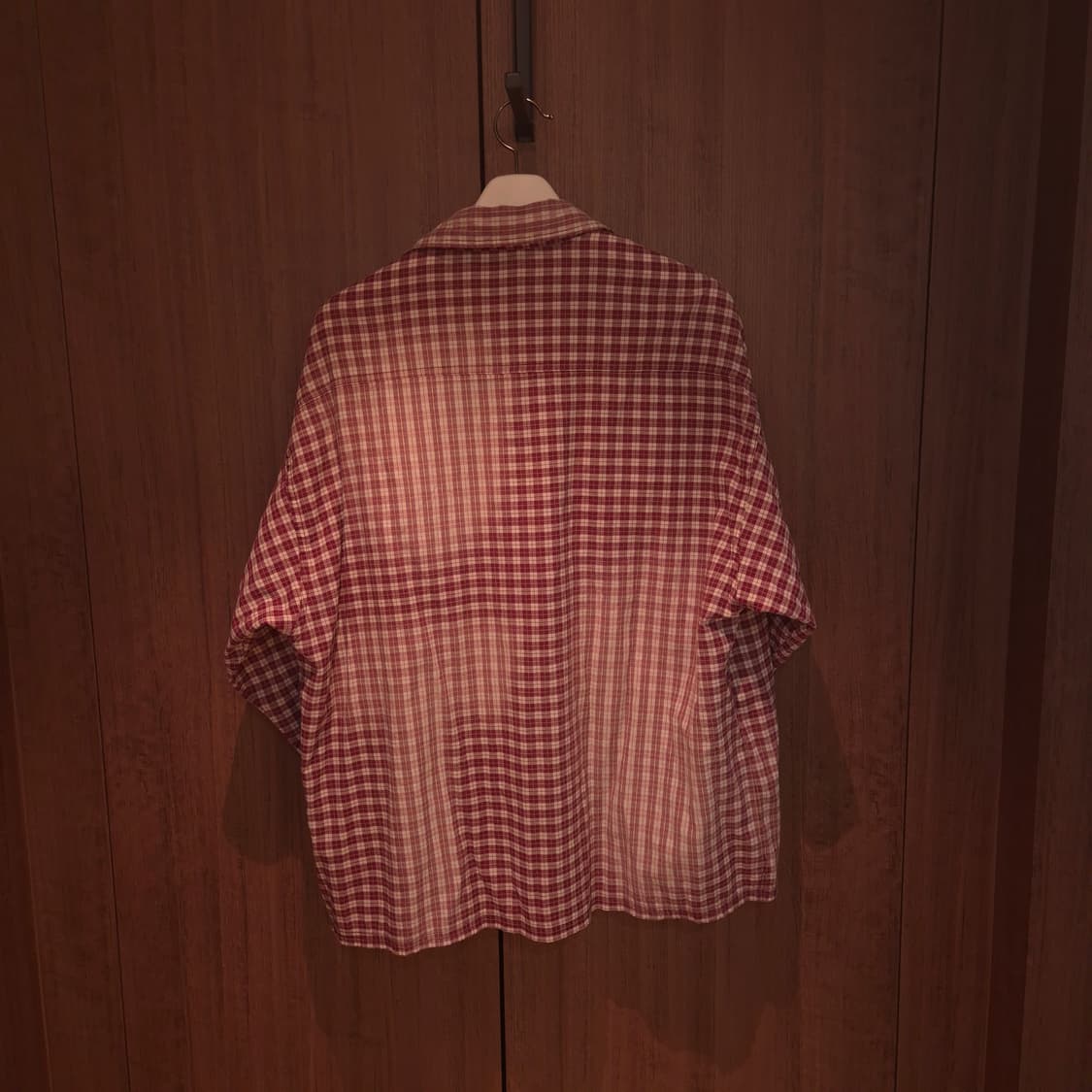 엑스톤즈 하브워싱 빈티지 셔츠 Red  상품이미지2