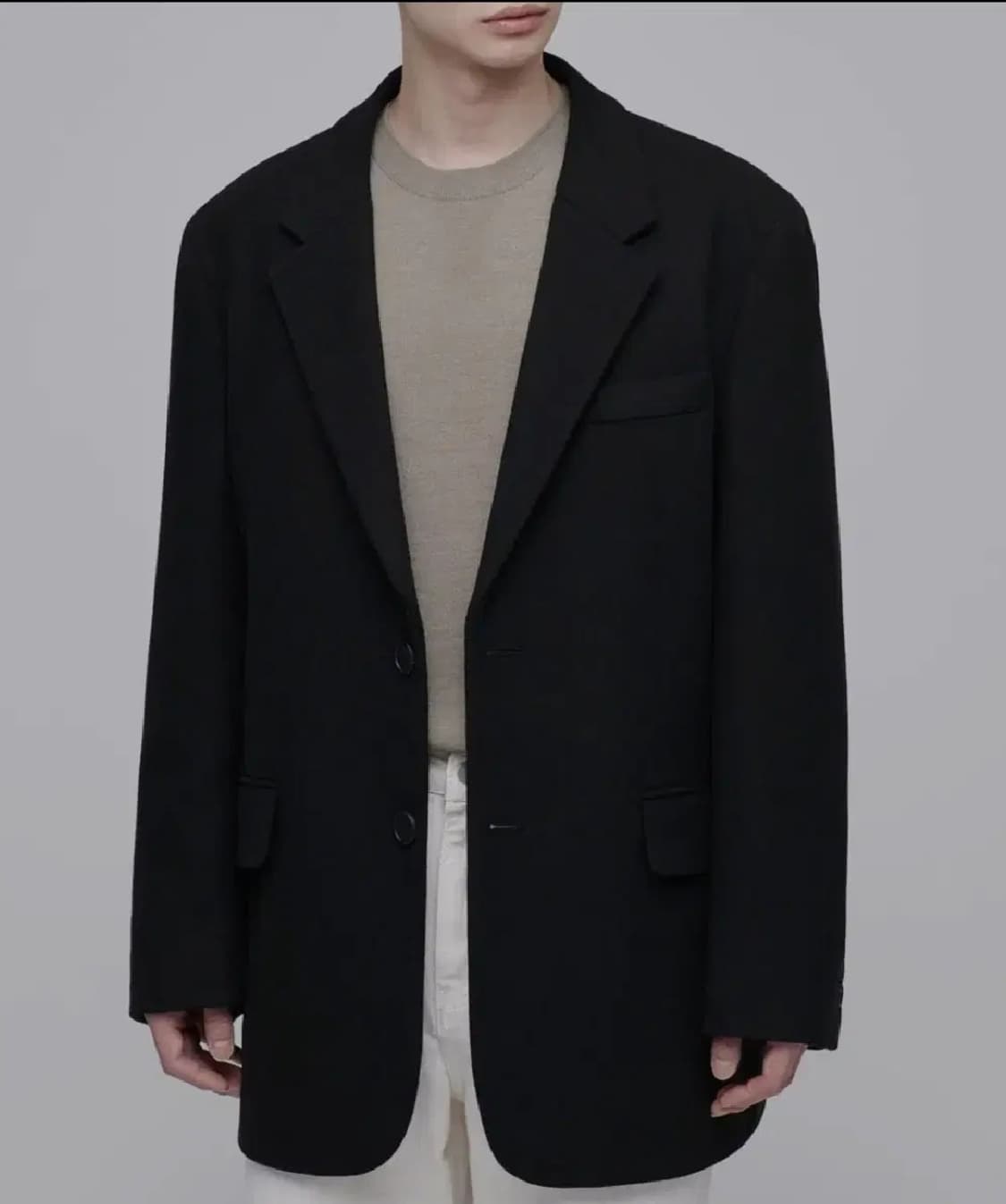 무신사 스탠다드 울 멜튼 대디 오버사이즈 블레이저 상품이미지1