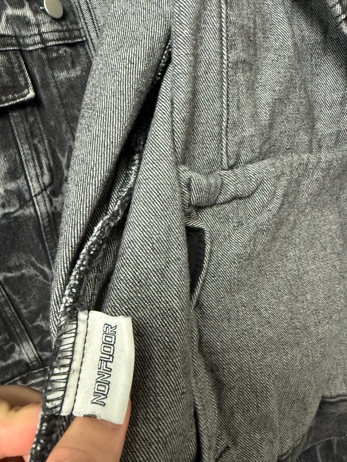 논플로어 데님 트러커 자켓 상품이미지3