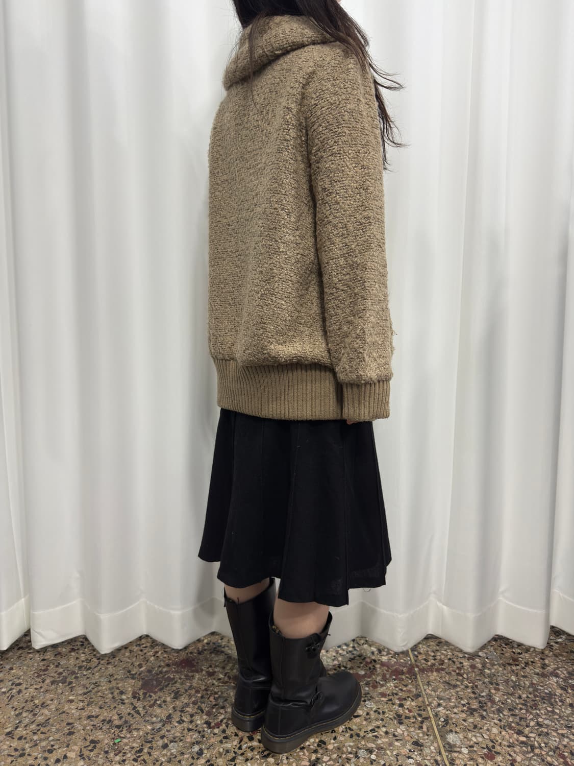 soft brown fleece jacket 상품이미지6