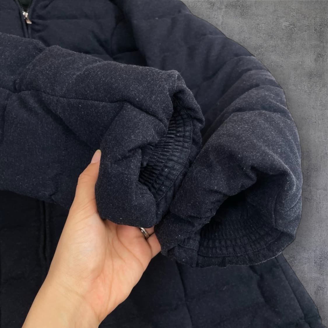 아르마니 꼴레지오니  딥네이비 구스다운  롱패딩 롱다운코트 42 상품이미지7