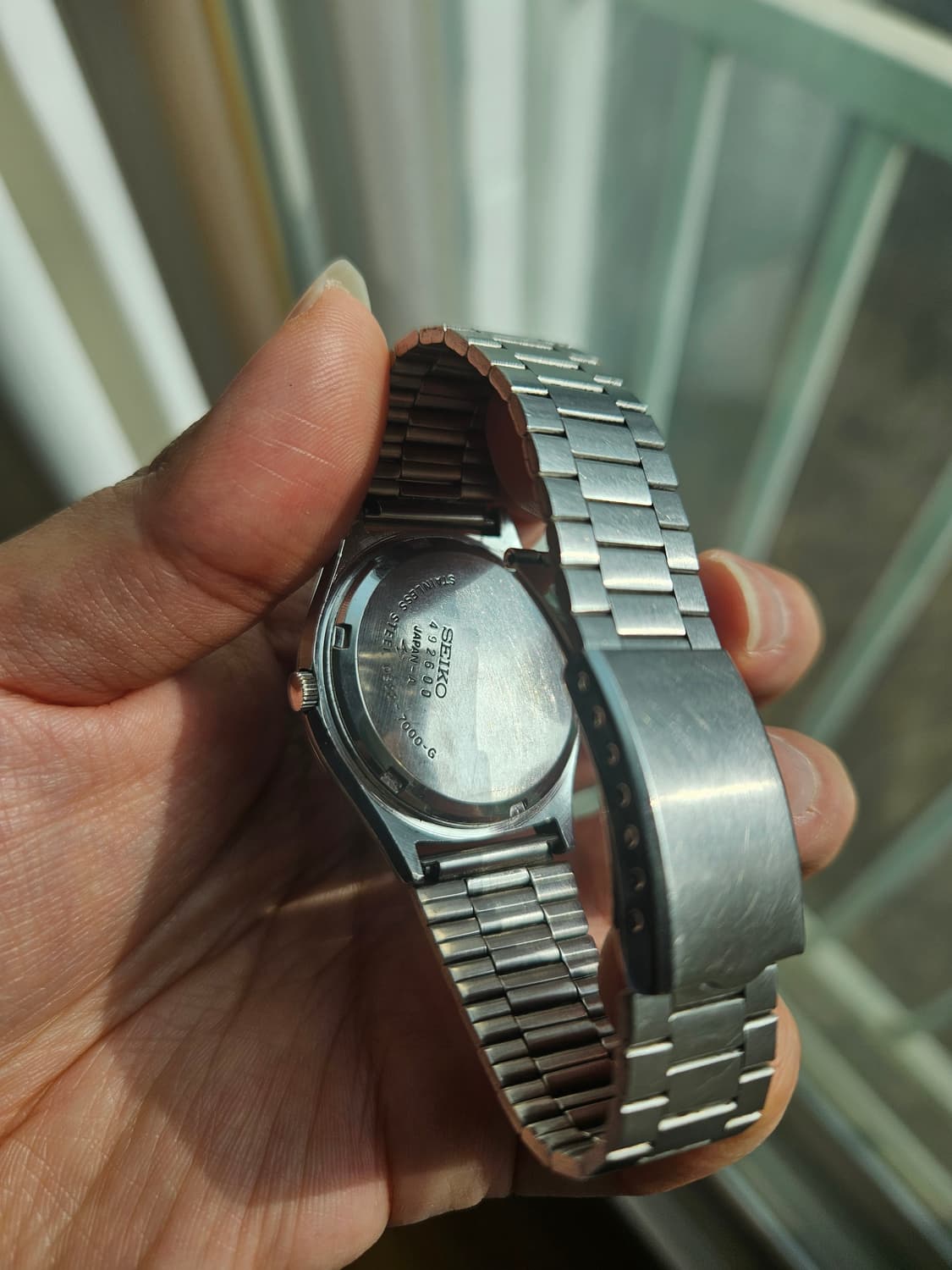 세이코 쿼츠 QT 초희귀 나비 다이얼 빈티지 시계 상품이미지3