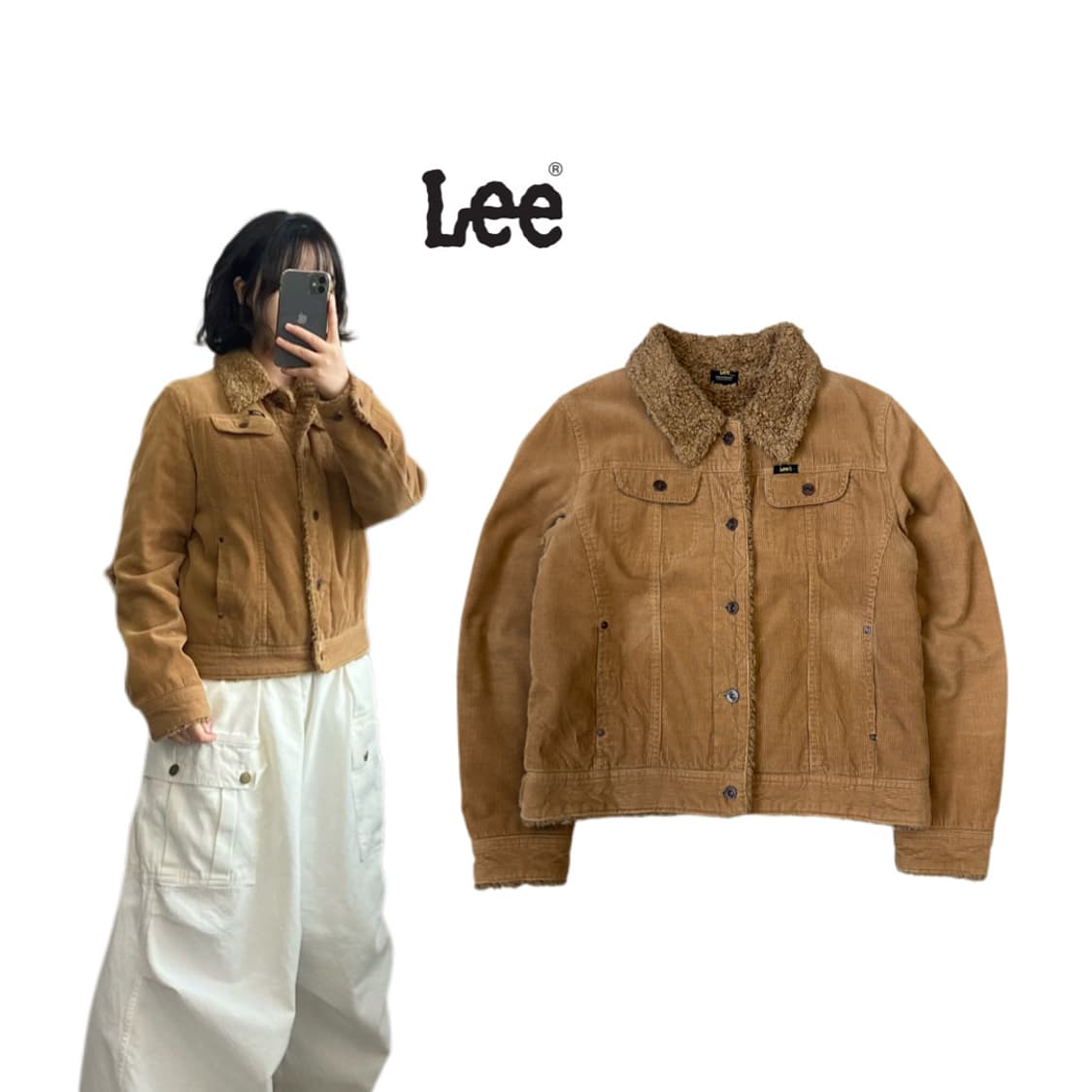 LEE 리 코듀로이 퍼 쉐르파 자켓 상품이미지1