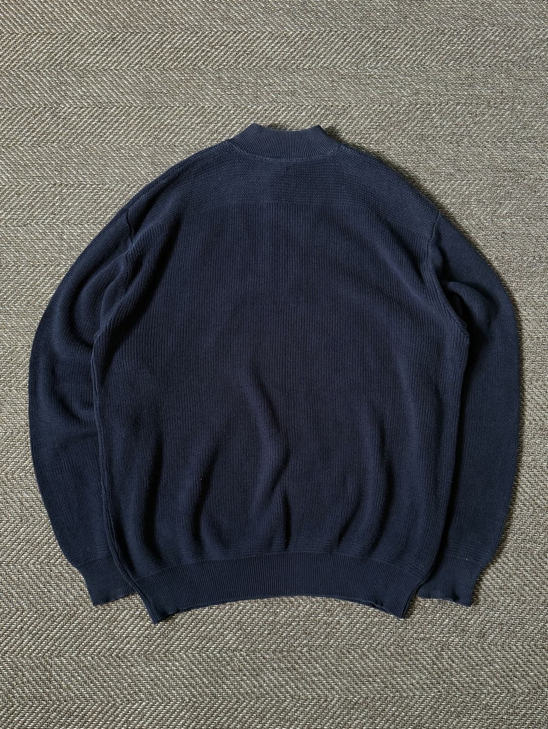 90s USA 엘엘빈 헨리넥 네이비 빈티지 스웨터 (110) 상품이미지5
