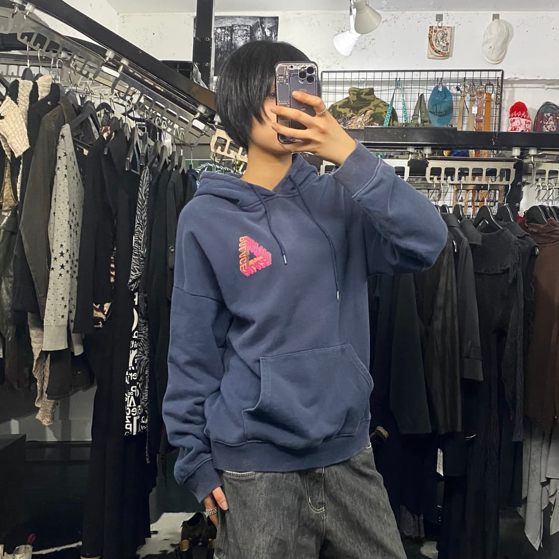 Palace 로고 프린팅 후드티셔츠 상품이미지1