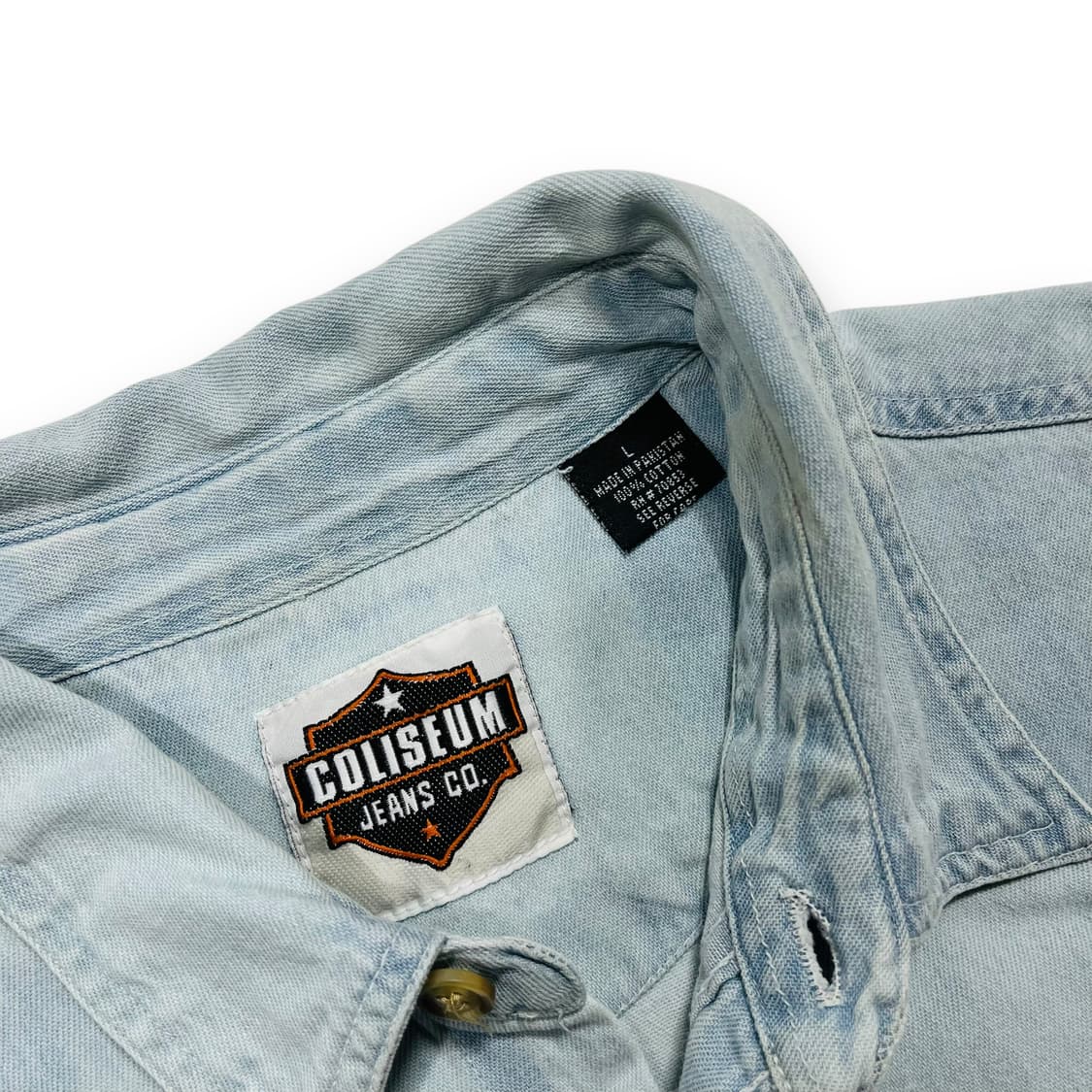 Coliseum 머틀 비치 2001s 스컬 플레임 바이커 반팔 셔츠 상품이미지5