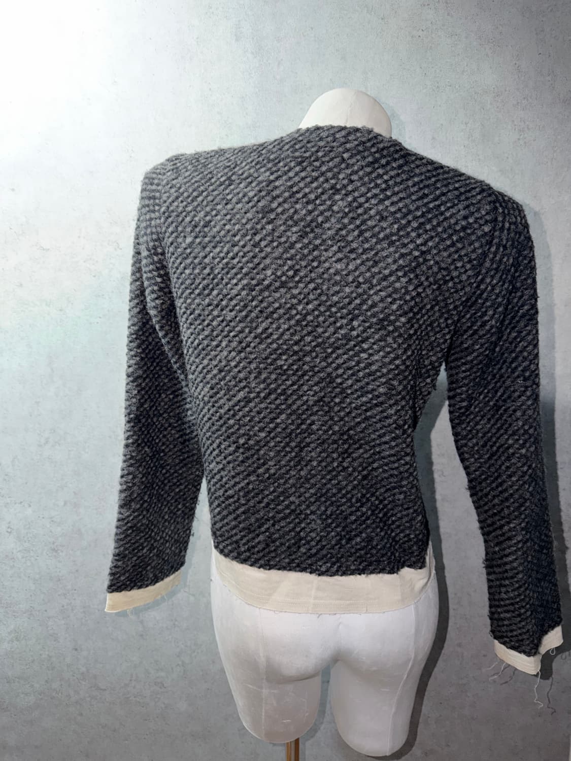 꼼데가르송 레어이드 울 니트 가디건 상품이미지8