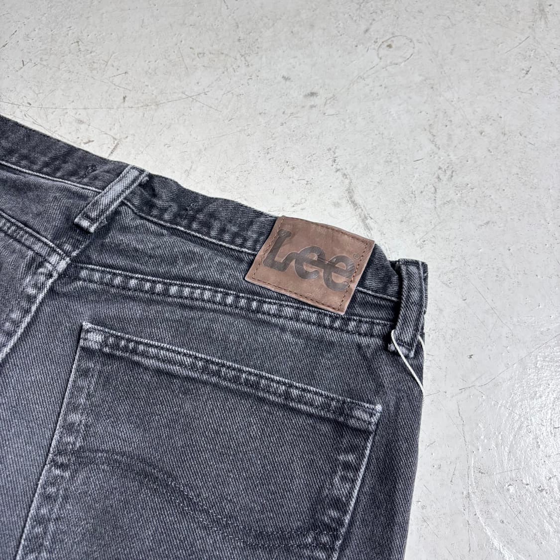 00s LEE 빈티지 흑청 데님팬츠 32x30 상품이미지8