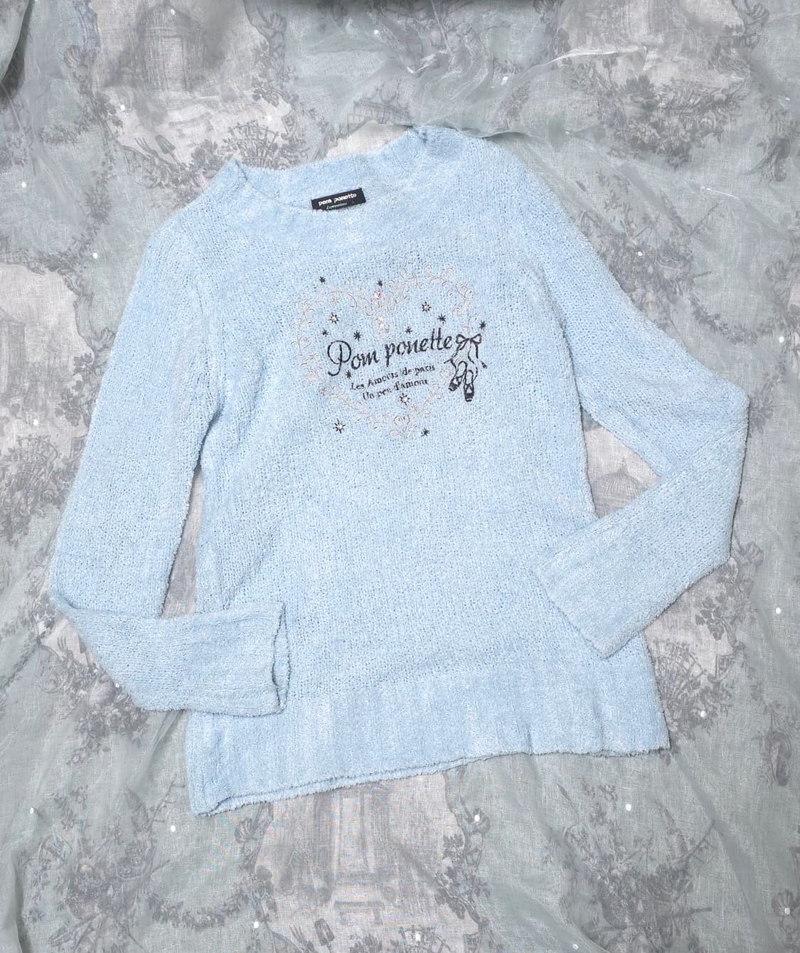 폼포넷 pomponette 니트 하트 큐빅 트랄라라 리즈리사 히메갸루 상품이미지2