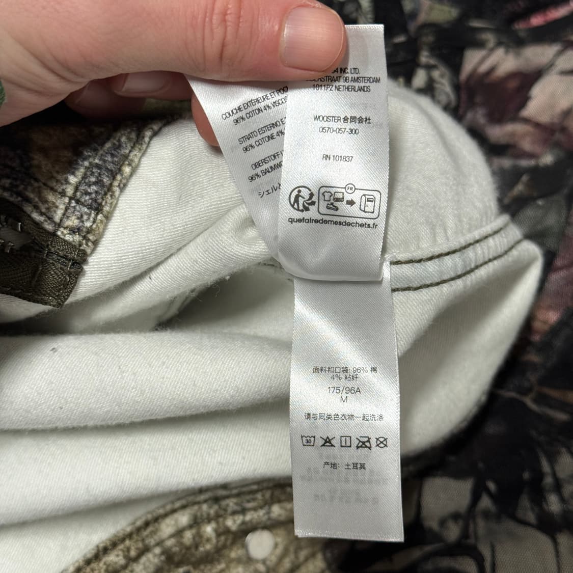 새상품 23FW 슈프림 몰 스킨 리얼트리 카모 워크 자켓 상품이미지9