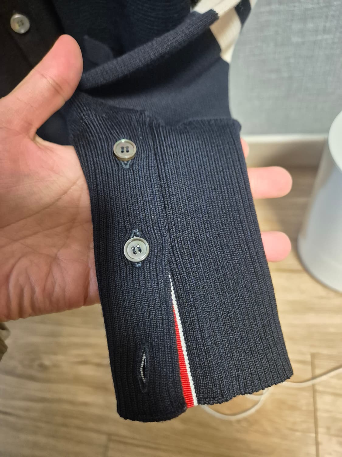 톰브라운 밀라노스티치 울 가디건 상품이미지3