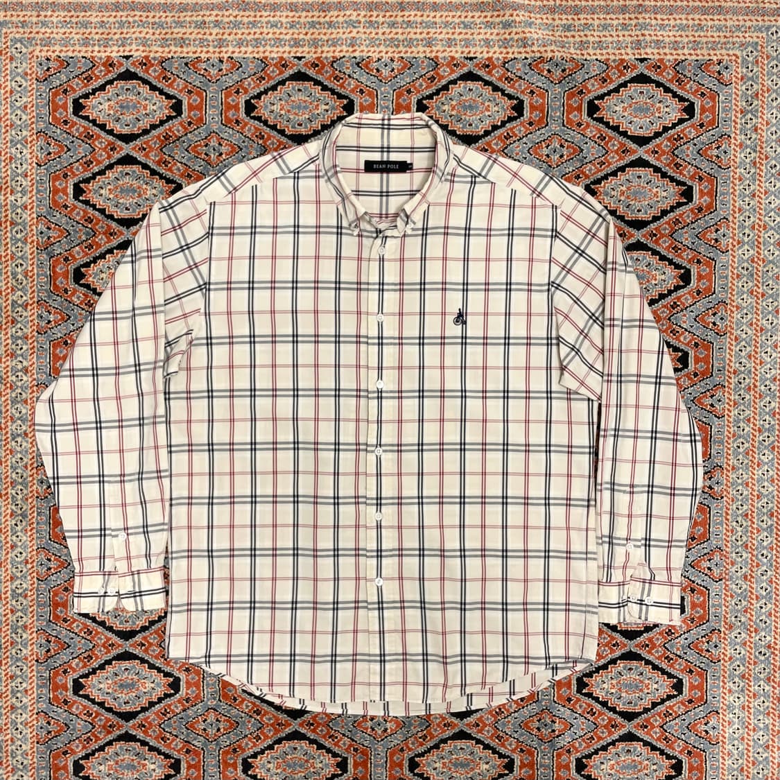 빈폴 베이지 체크 셔츠 남성105 상품이미지1