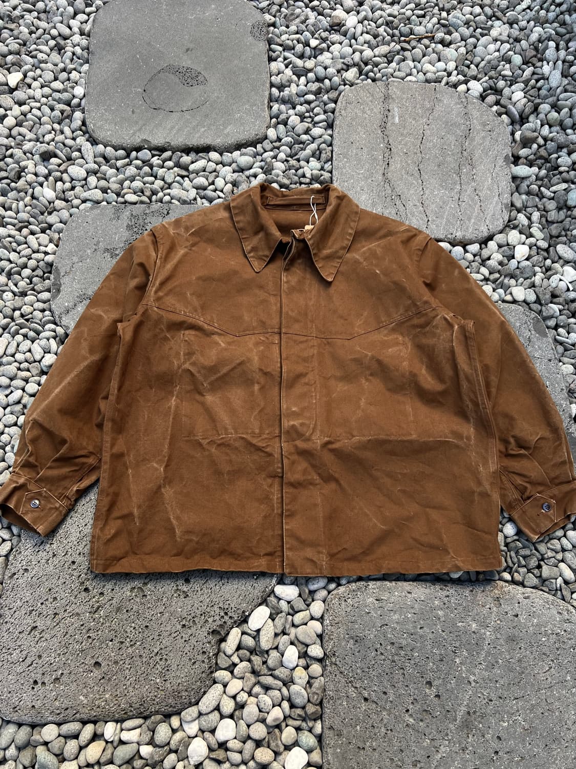 1950s FRENCH SNCF RAILWAY 50s 덕캔버스 워크자켓 상품이미지3