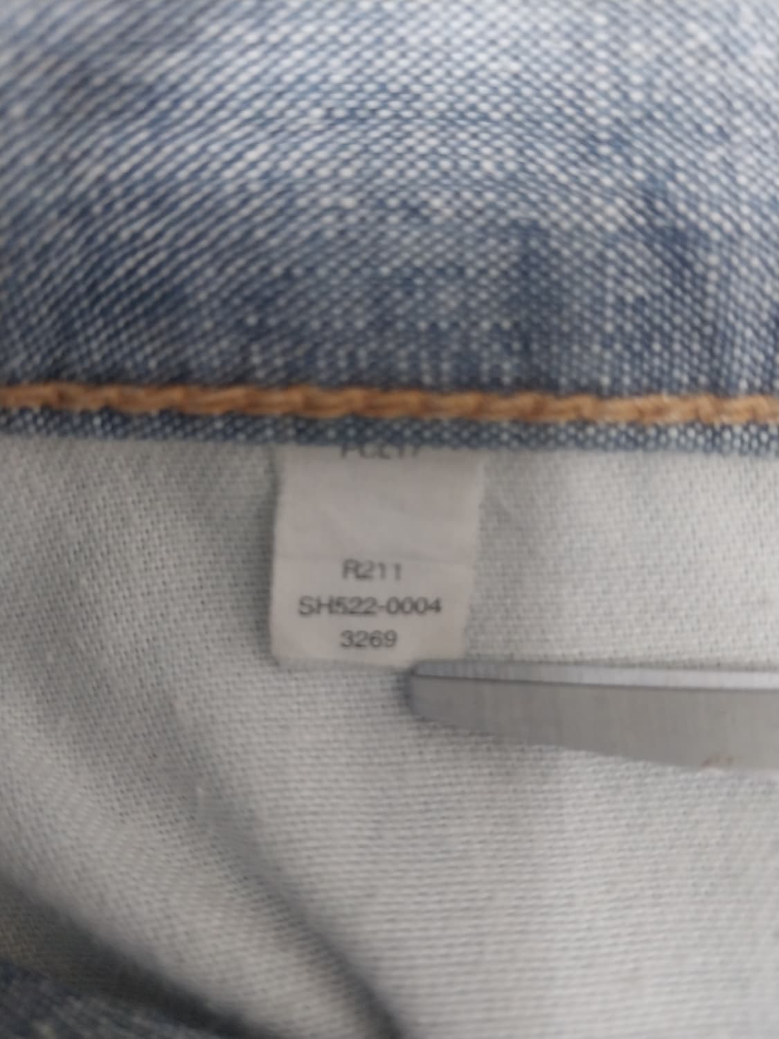 [34] 리바이스 522 R탭 린넨 셀비지 슬림 테이퍼드 쇼츠 반바지 상품이미지10