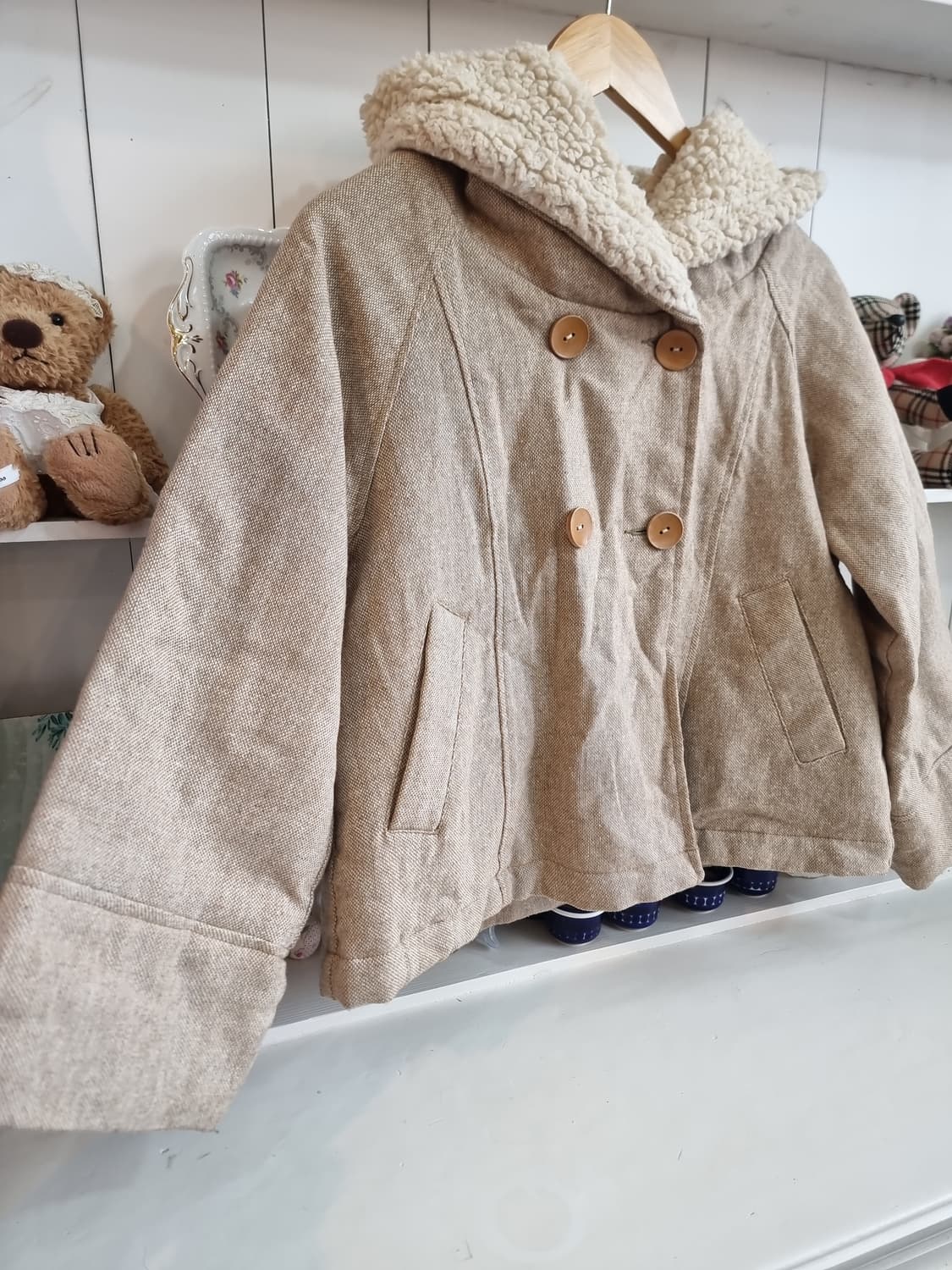 뽀글 카라 후드점퍼 상품이미지4