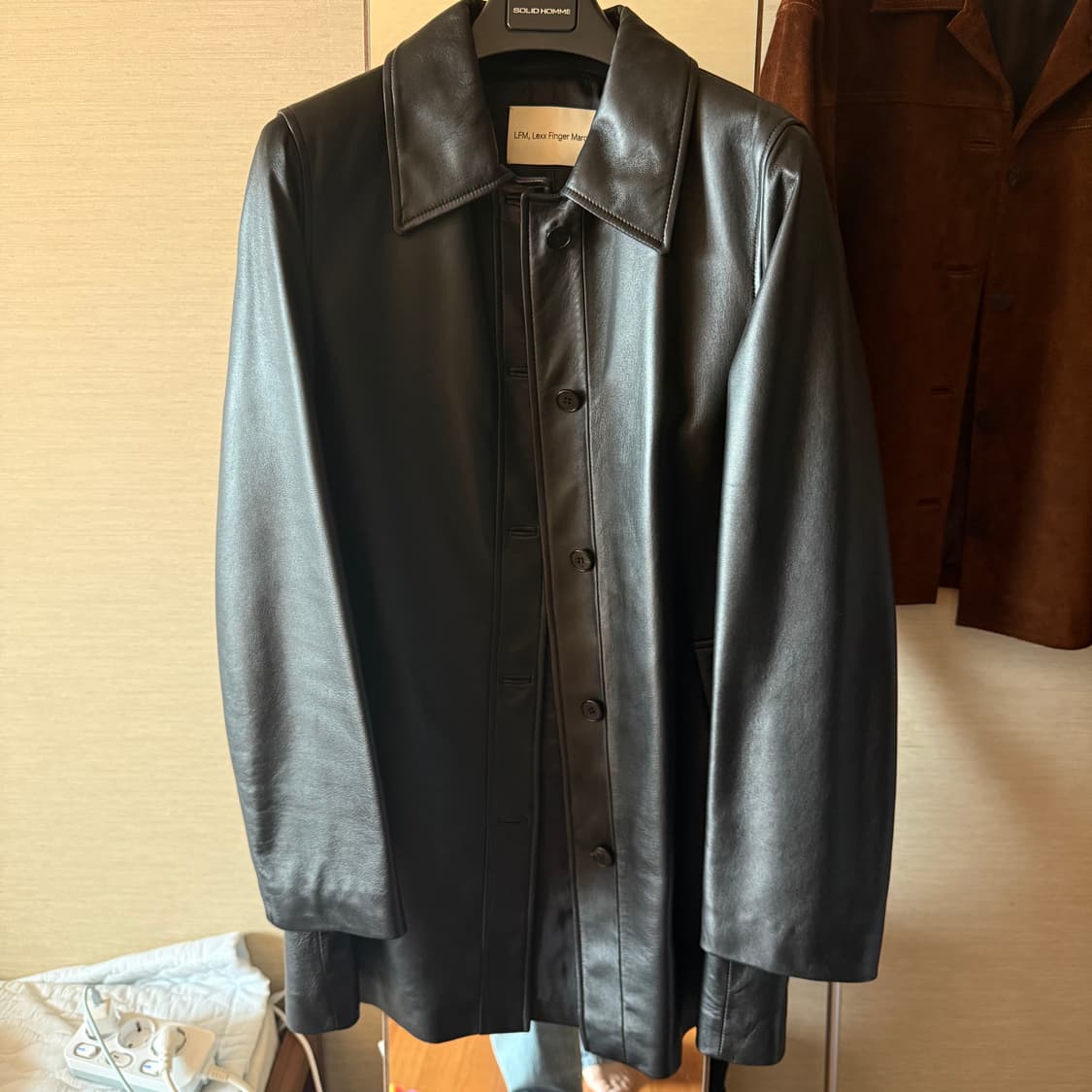 Lfm leather half coat 레더 하프 코트 상품이미지4
