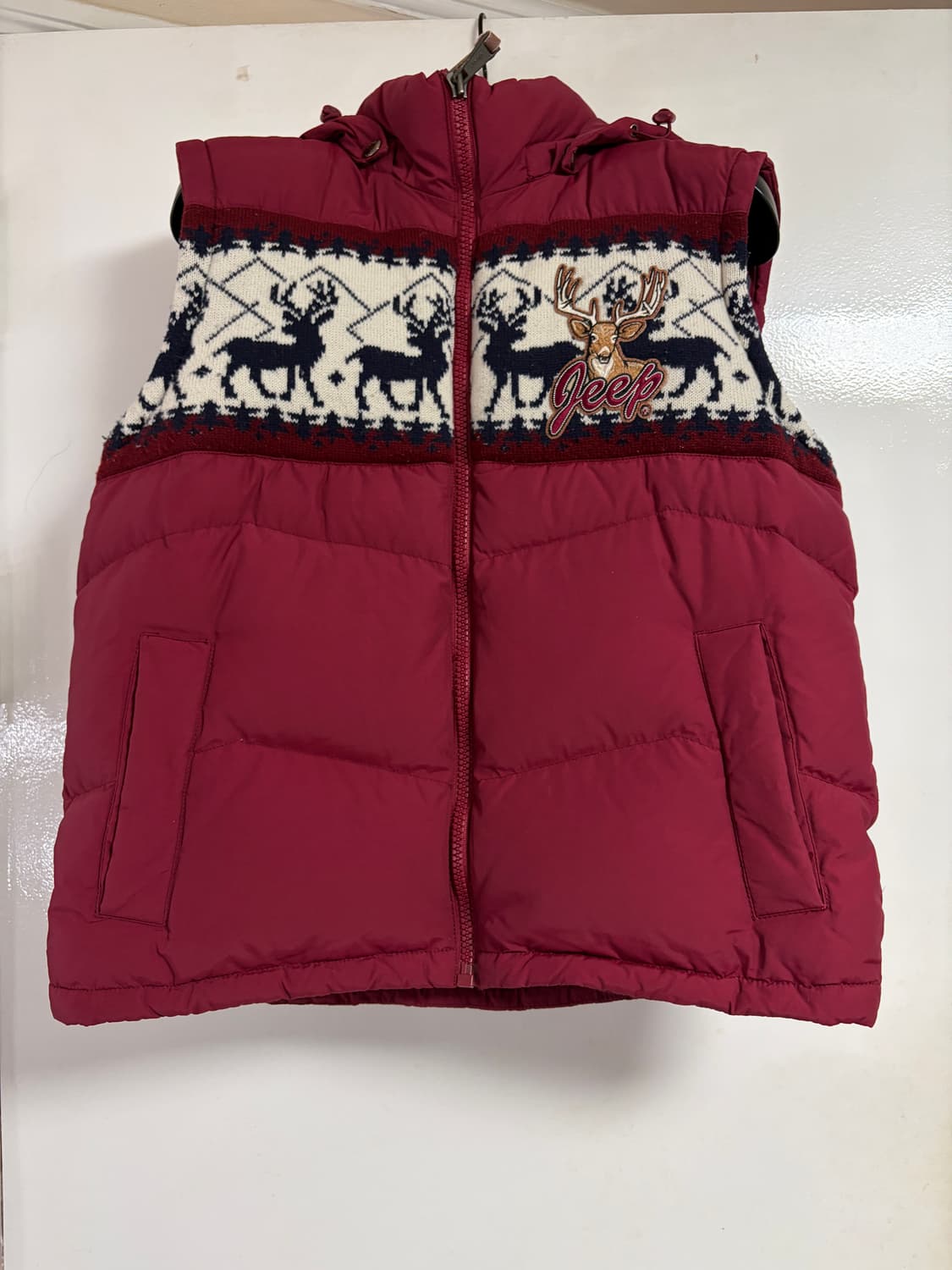 JEEP 노르딕 패턴 패딩조끼 상품이미지1