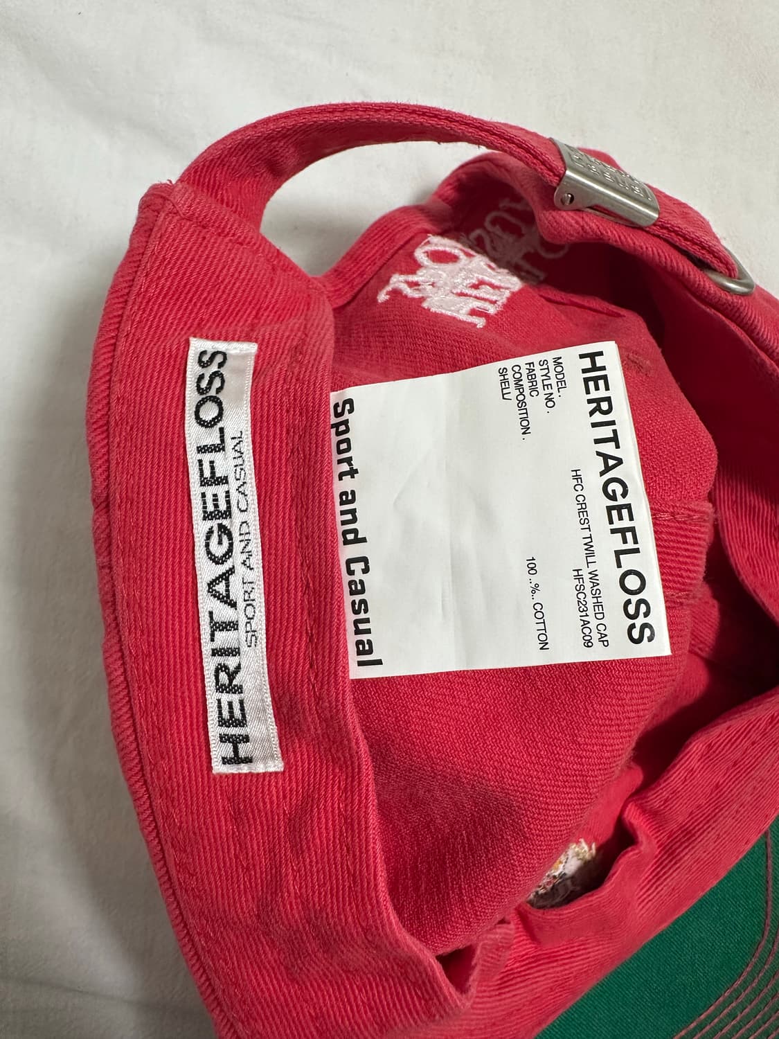 헤리티지플로스 트윌 워시드 캡 상품이미지6