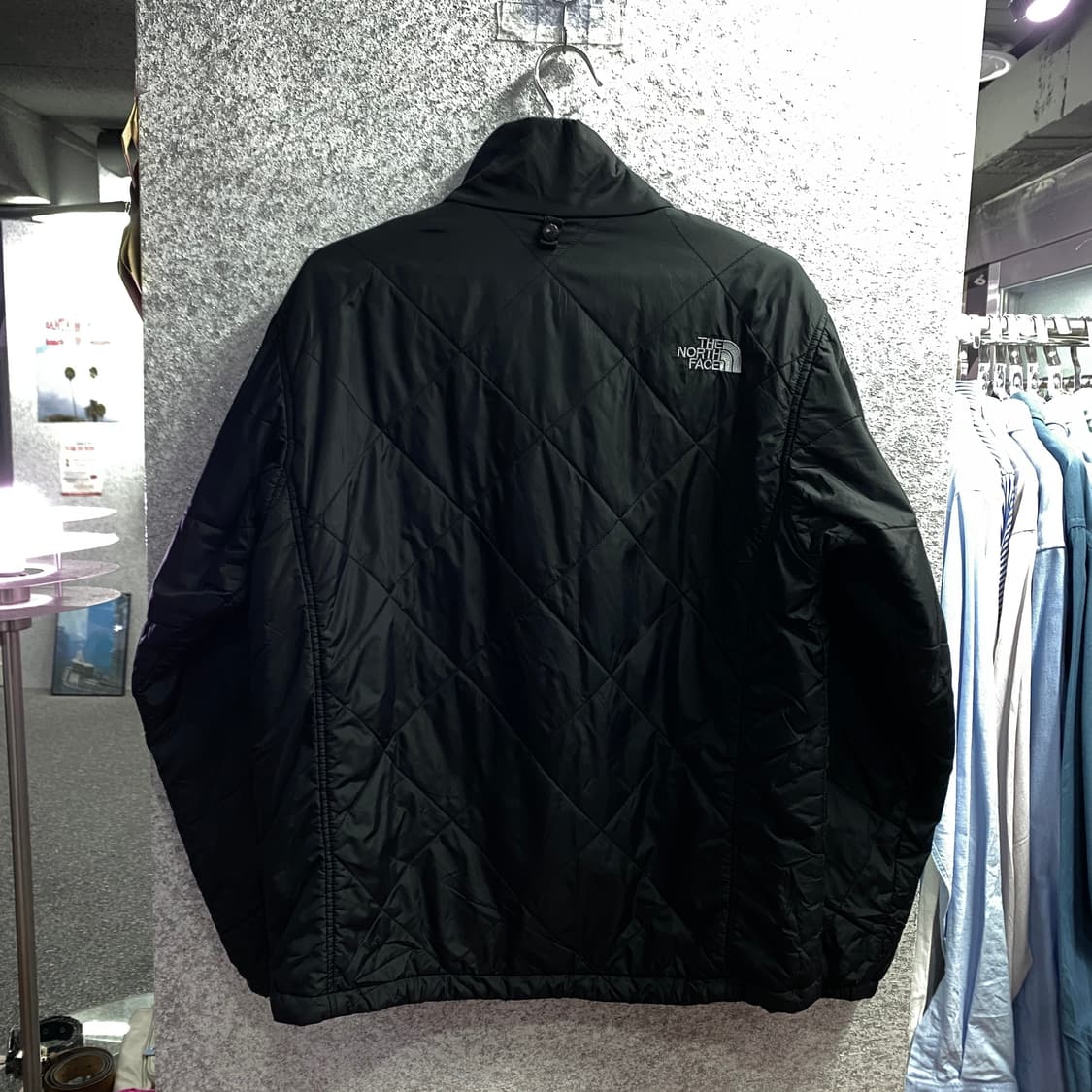 노스페이스 자수 스몰 로고 블랙 경량 패딩 B3497 상품이미지6