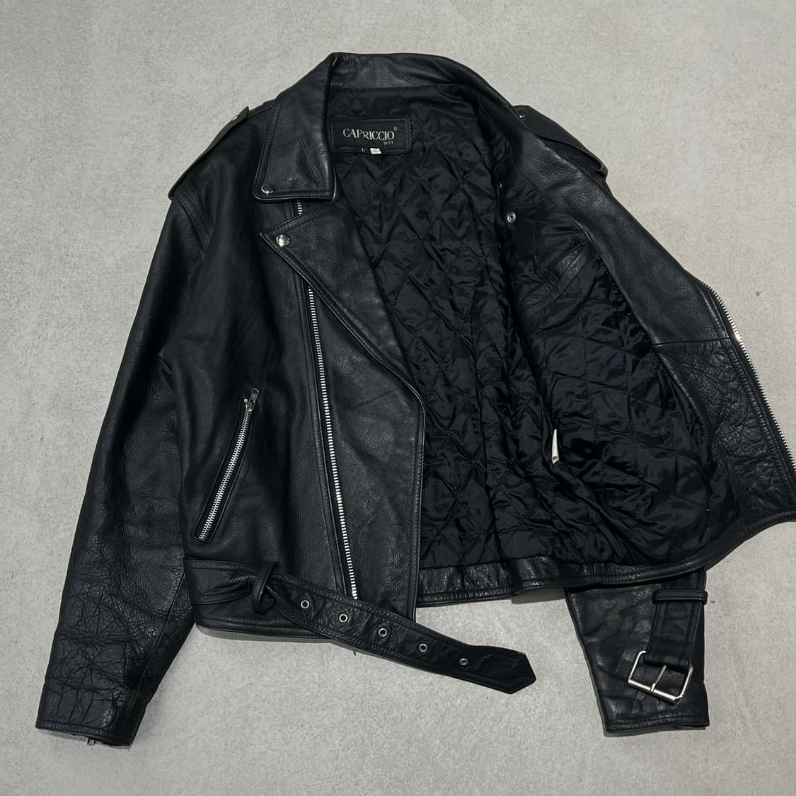 카프리치오 소가죽 라이더자켓 s10403 상품이미지3