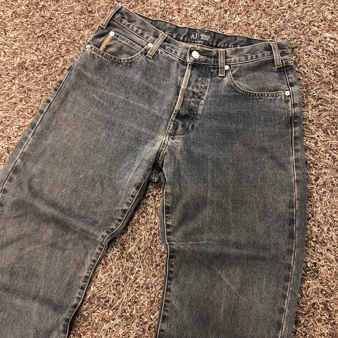 아르마니 블랙 워싱 데님 팬츠 상품이미지3