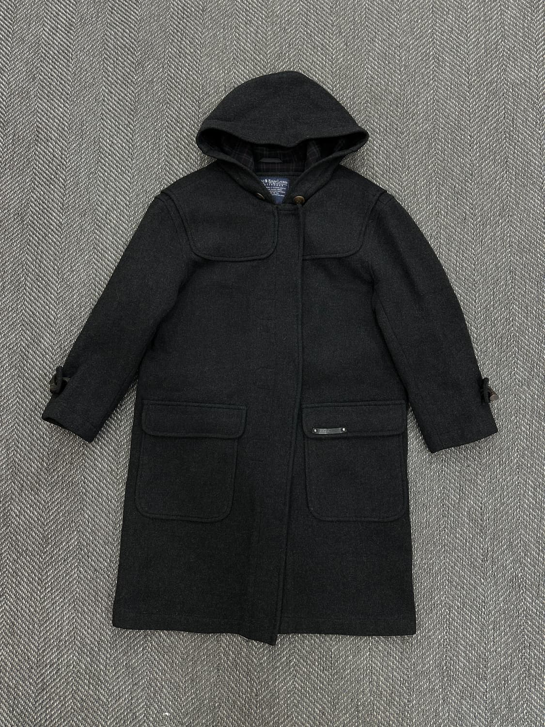 폴로 랄프로렌 후디 더블코트 챠콜 상품이미지1