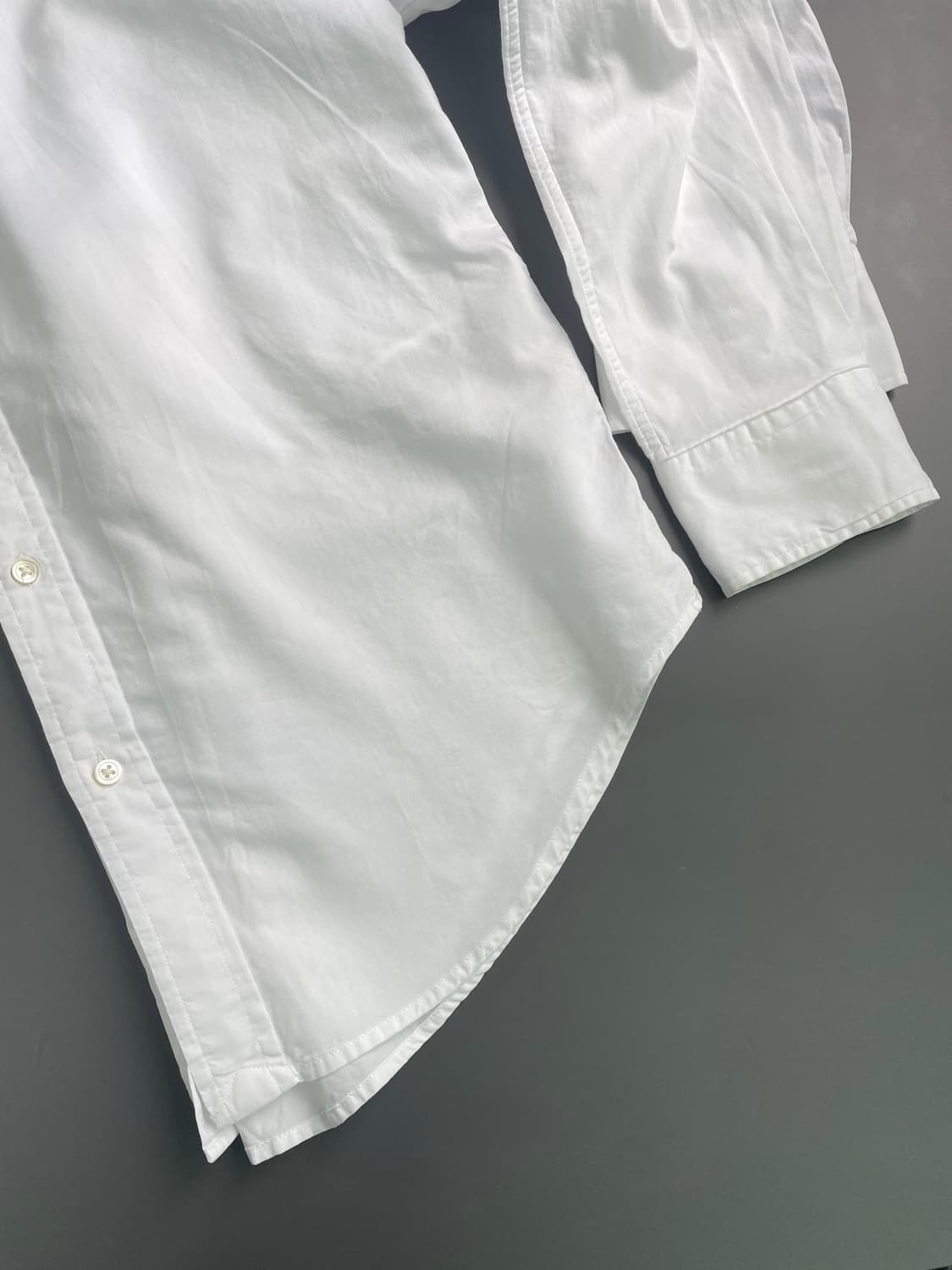 [S] 폴로 랄프로렌 코튼 솔리드 셔츠 릴렉스 핏 QR인증 상품이미지3