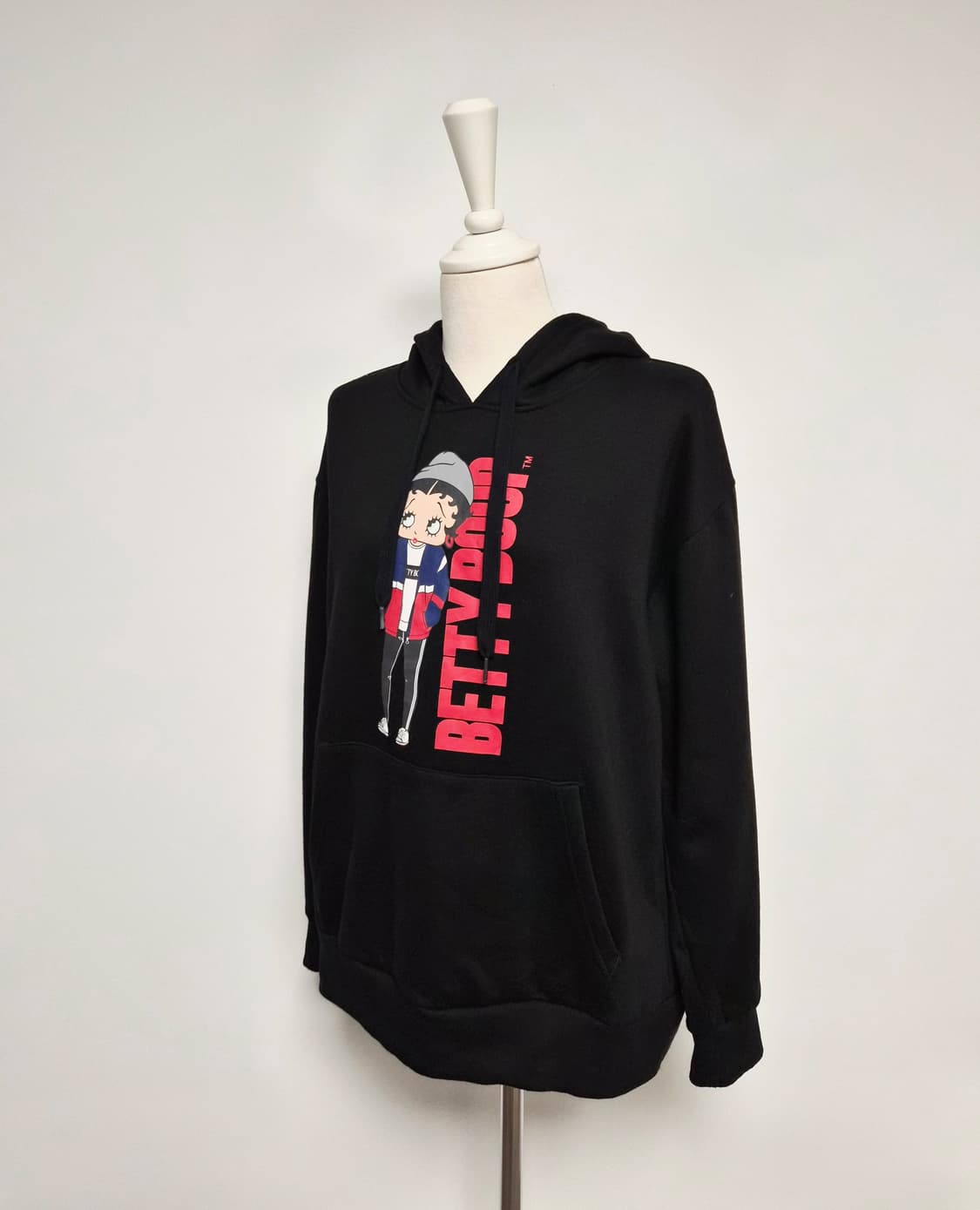 베티붑 정품 블랙 약기모 후드티 상품이미지3