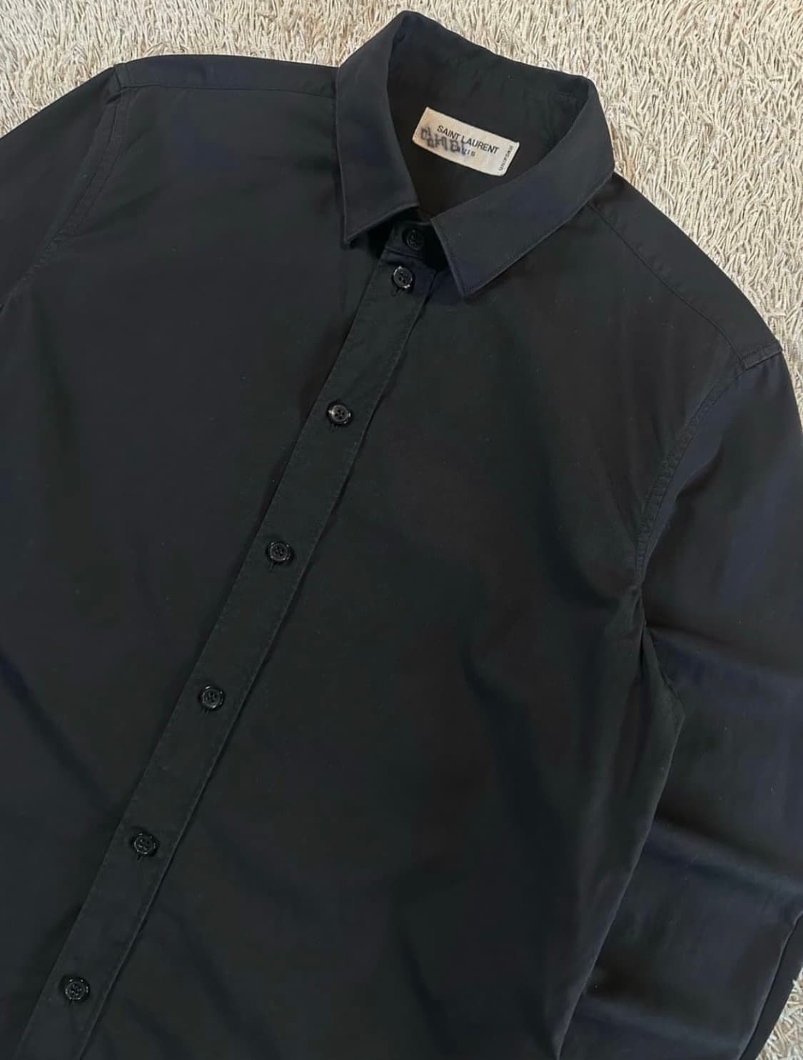 생로랑 SAINT LAURENT 코튼 셔츠 블랙F36 상품이미지2