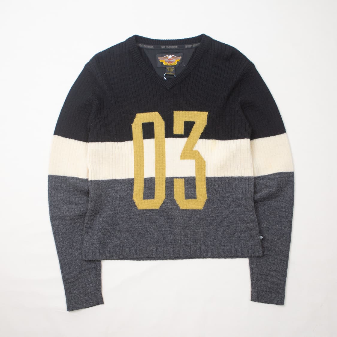 00s 할리데이비슨 03 브이넥 니트 스웨터 상품이미지1