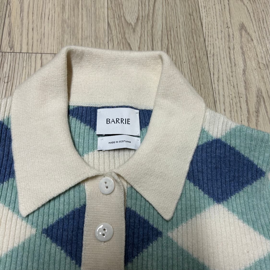 (명품)BARRIE 100프로 캐시미어 카라티 L 상품이미지3