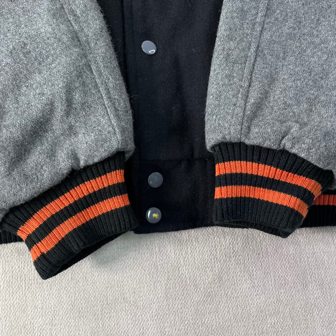 100 아메리칸클럽 빅로고 울 바시티 자켓 상품이미지4