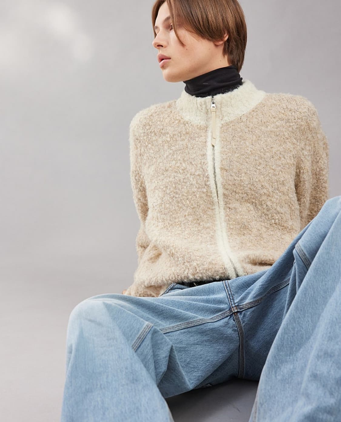 [2] 알렌느 Haleine 부클 니트 집업 판매 합니다 상품이미지1