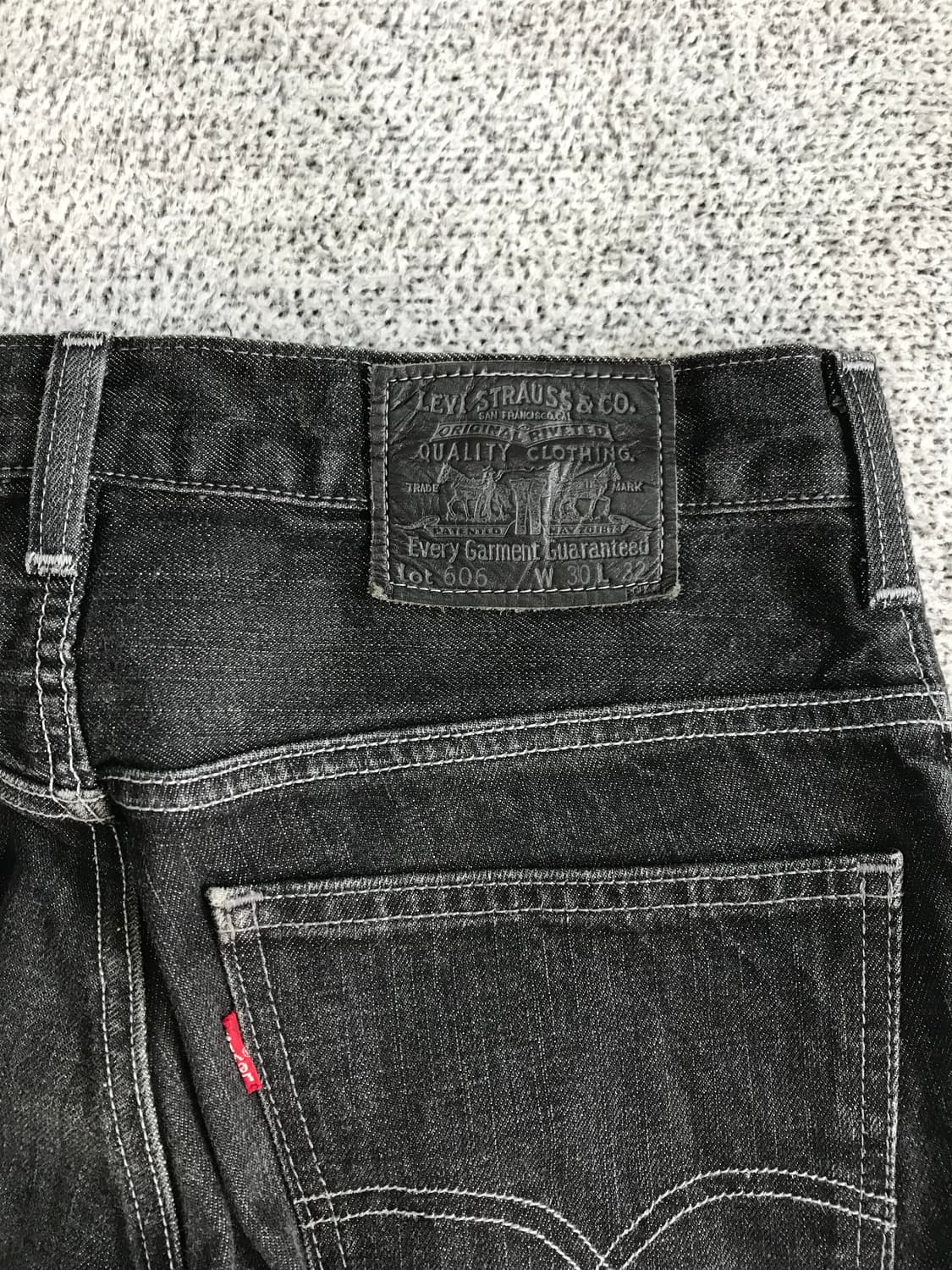 리바이스 606 블랙 데님 팬츠 상품이미지7