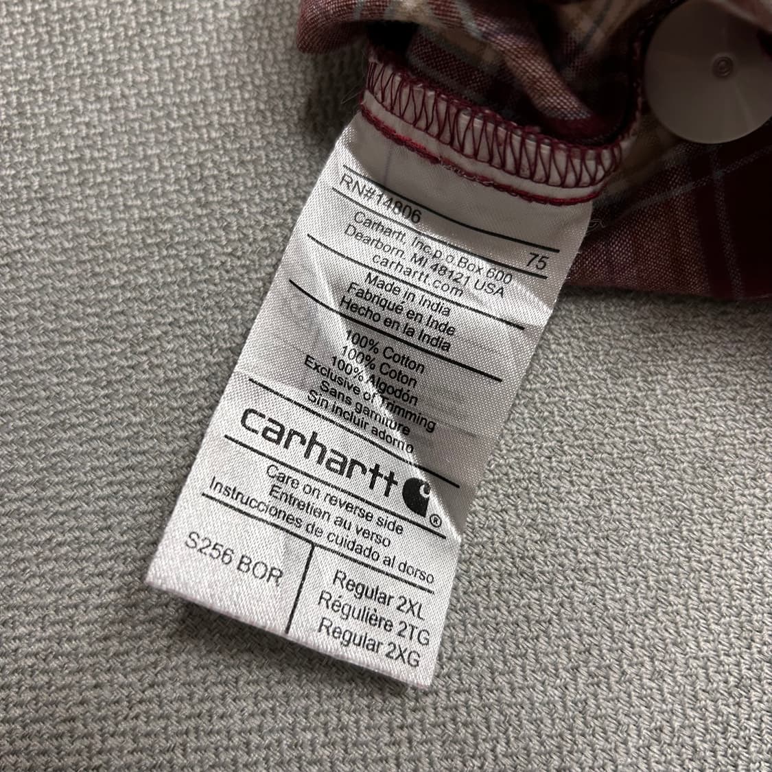 Carhartt 칼하트 체크패턴 반팔셔츠 상품이미지7