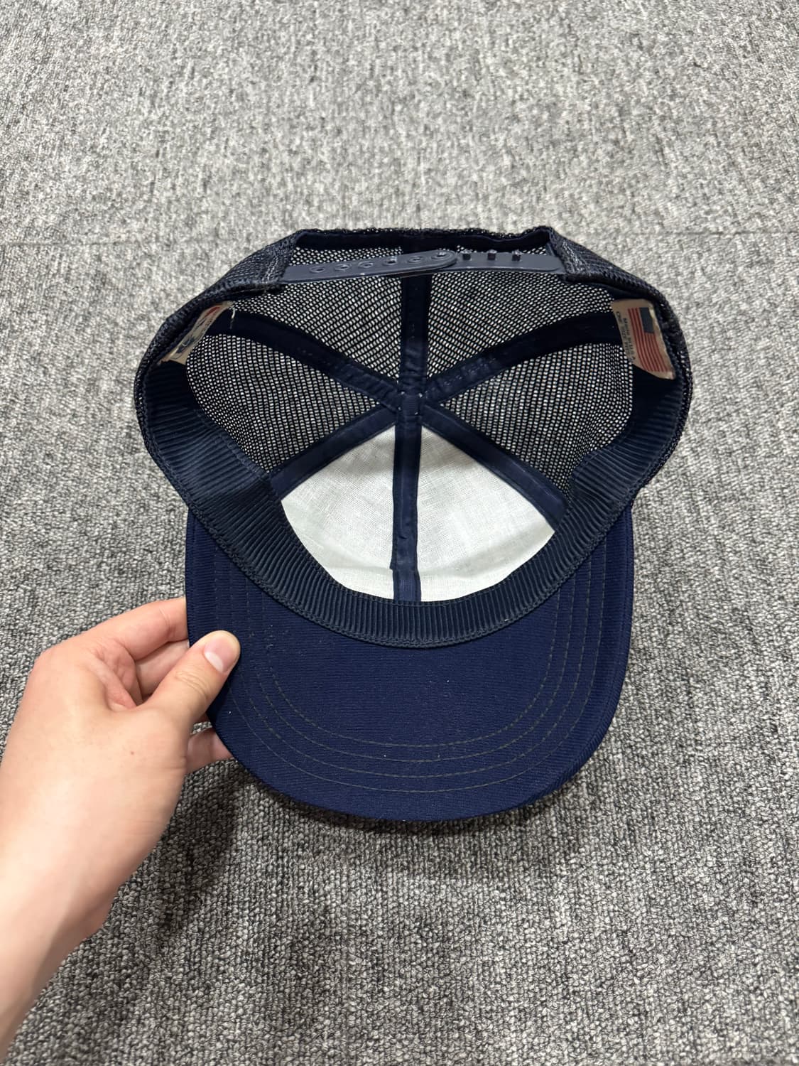 80s USA 뉴욕양키스 네이비 트러커 캡 상품이미지7