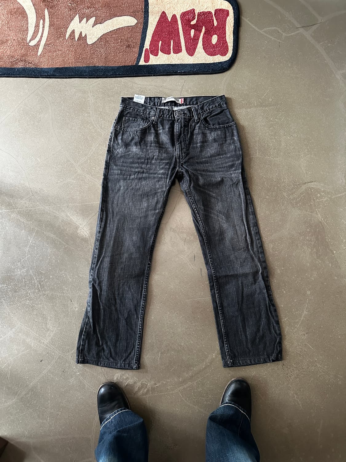Levis 리바이스 505 스트레이트 흑청 w32 상품이미지3