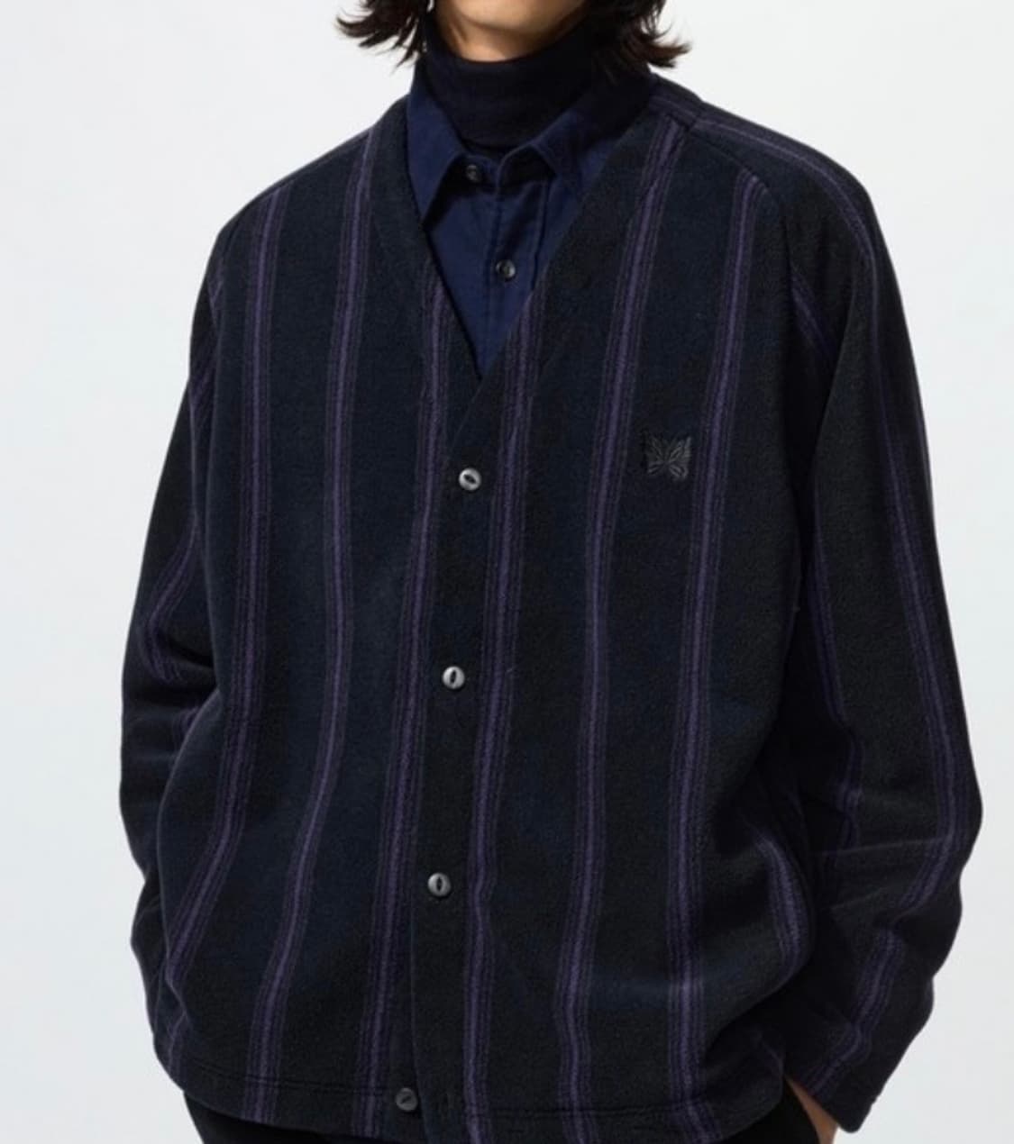 유니클로 니들스 스트라이프 가디건 L 상품이미지1