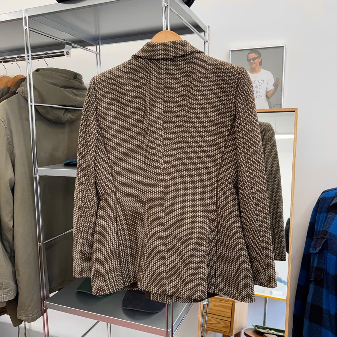 아르마니 콜레지오니 우먼스 울 블렌드 싱글 블레이저  상품이미지4