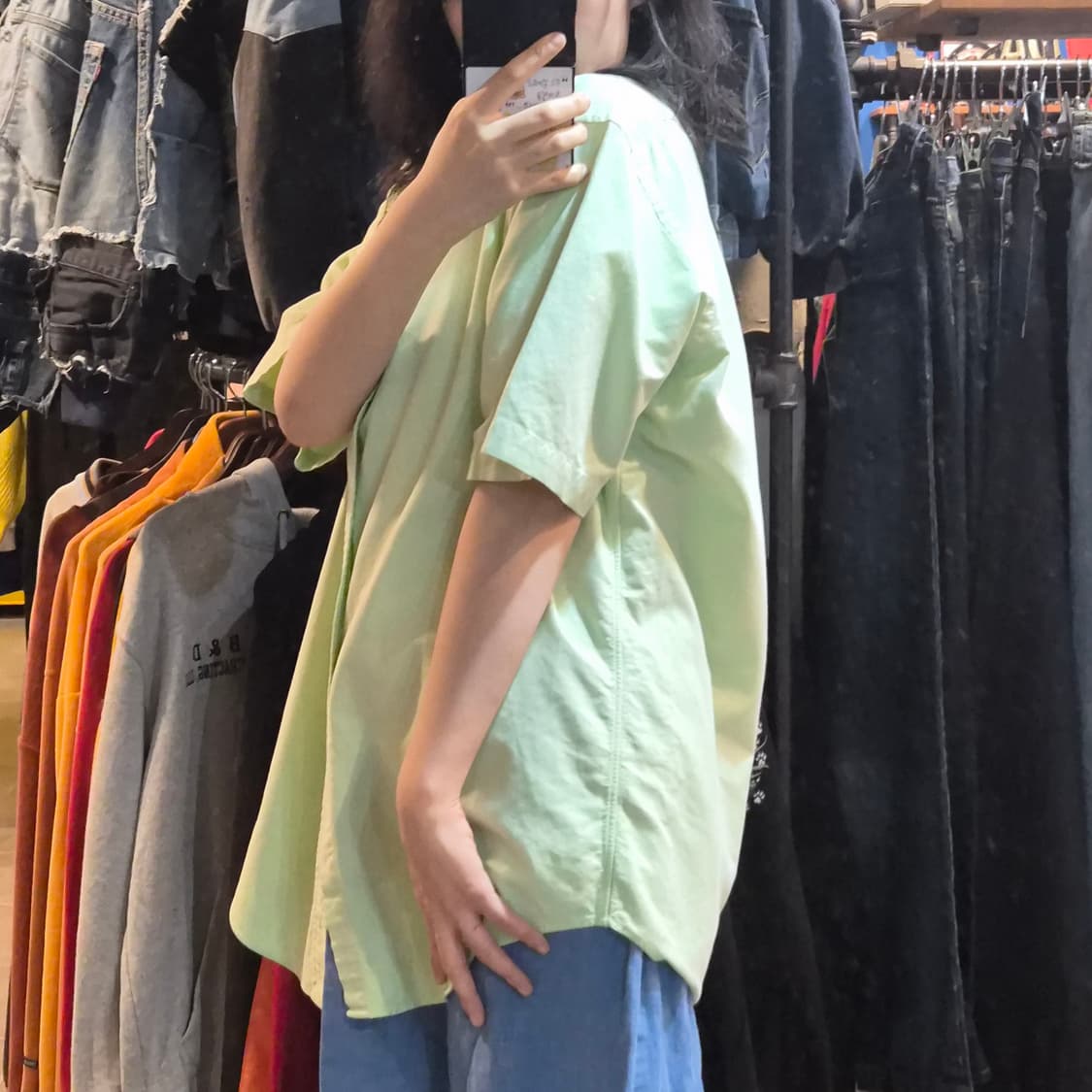 [NO.9] 폴로 반팔 셔츠 파스텔그린 상품이미지3