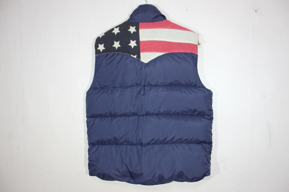 POLO DEMN &SURPRY 폴로 성조기 리버시블패딩조끼! L 상품이미지3