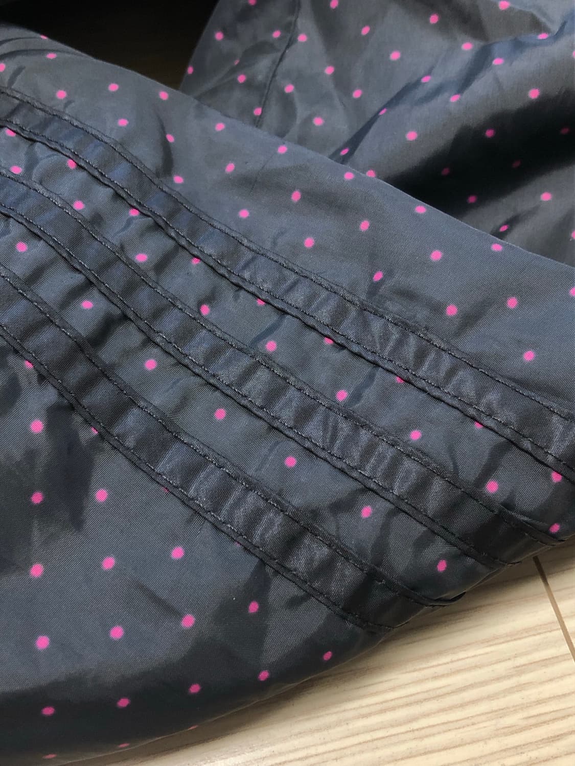 S 빈티지 아디다스 블핑 도트 후드 집업 자켓 블루종 메쉬 바람막이  상품이미지7